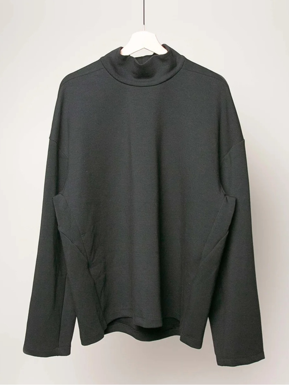 Men's Black Mock Neck Sweater